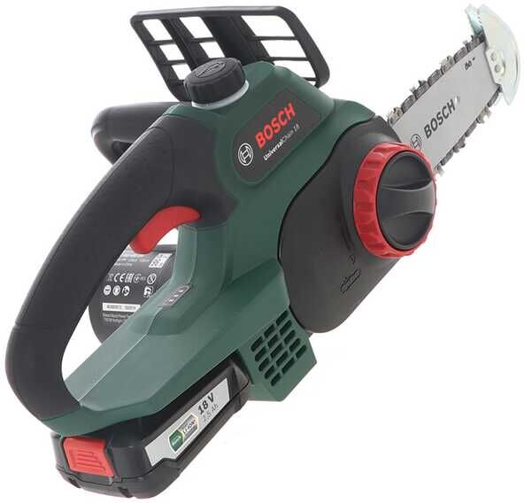 Bosch UniversalChain 18 - Tronçonneuse à batterie 18 V 2,5 Ah - Ultra-légère