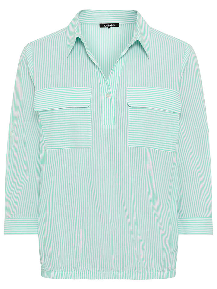 Olsen Bluse in Grün - 40