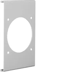 Hager R86857030 Blende CEE-Steckdose 70er Befestigungsspur PVC zu FB Oberteil 190mm steingrau