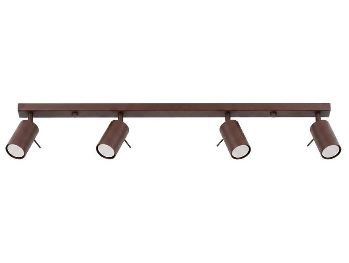Plafonnier RING 4L brun 4xGU10 10 W acier 16 x 6 x 80 cm Sollux Lighting