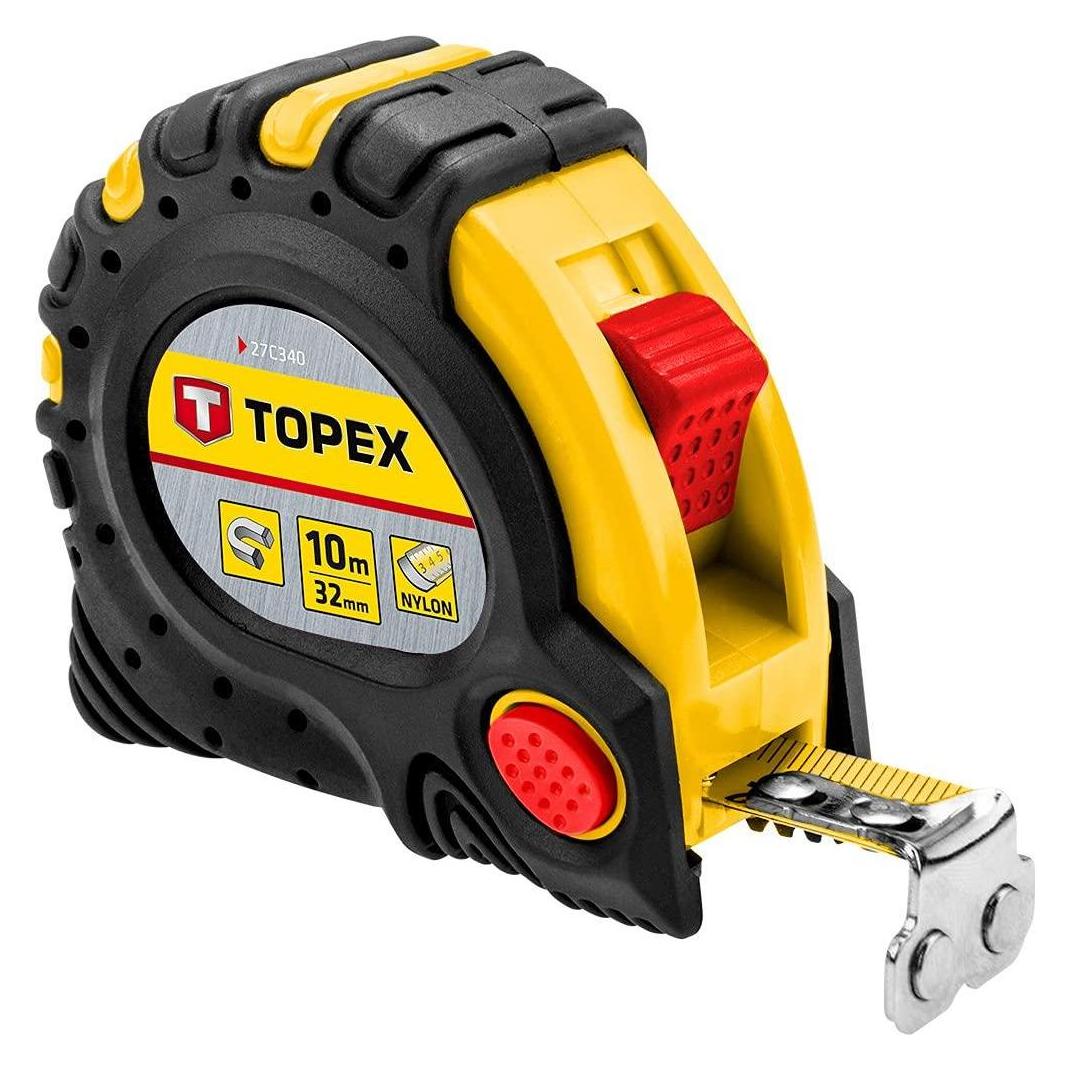 Topex steel magnetic measuring tape 10m (10 m) (27C340)