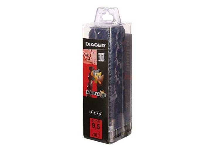 DIAGER - HSS G3 boor met TialN coating - 5 boren - Verwarmingsbestendig - Verbeterde levensduur - Diameter 13mm