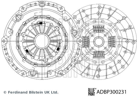 Blue Print Kupplungssatz Adbp300231 Für Ford Asia & Oceania Mazda