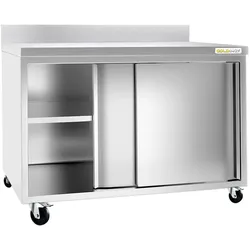 Unterbau aus Edelstahl 2000x700 mm auf Rollen PREMIUM - GOLDINOX