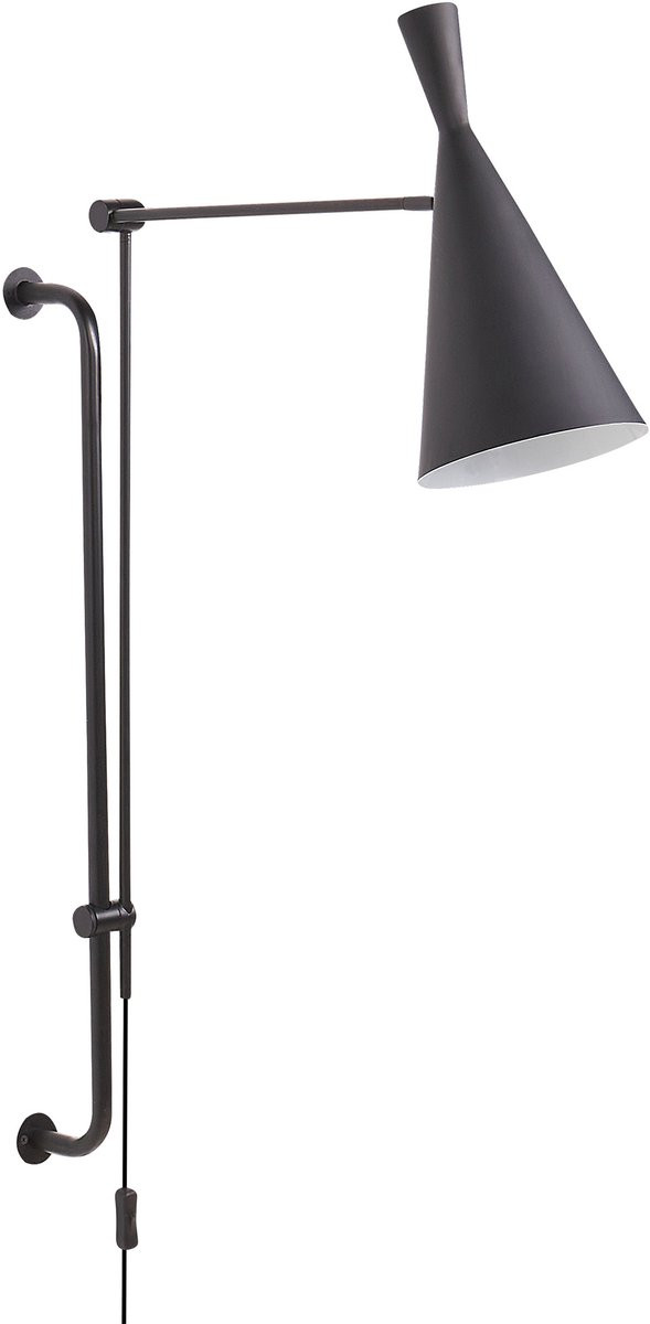 Beliani Marisa Moderne Wandlamp - Zwart - Metaal