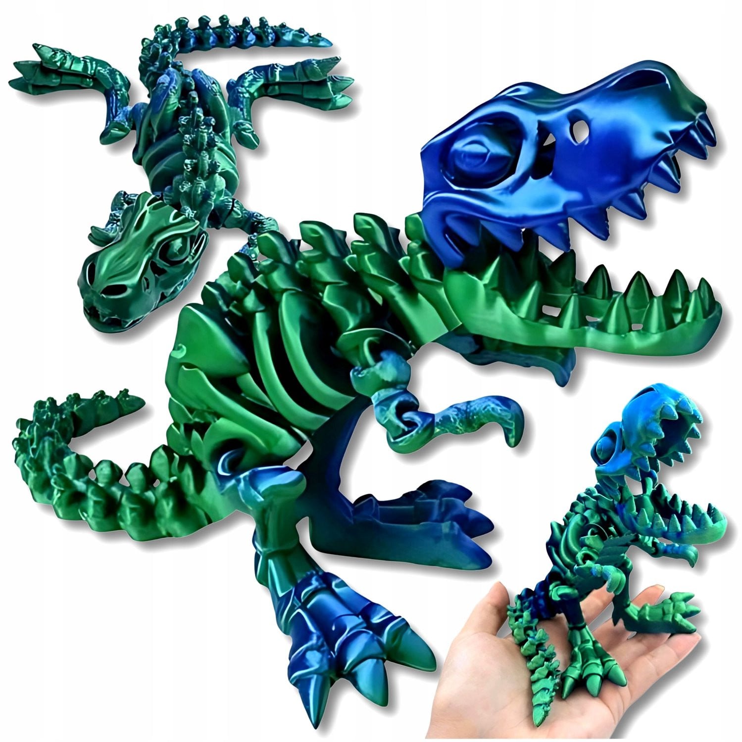 Flexibele 3D Skelet Dino T-Rex Figuur - 25cm - Antistress Speelgoed