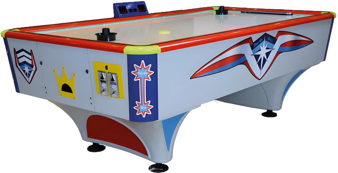 Airhockey Tisch aus Aluminium und MDF in Mehrfarbig mit