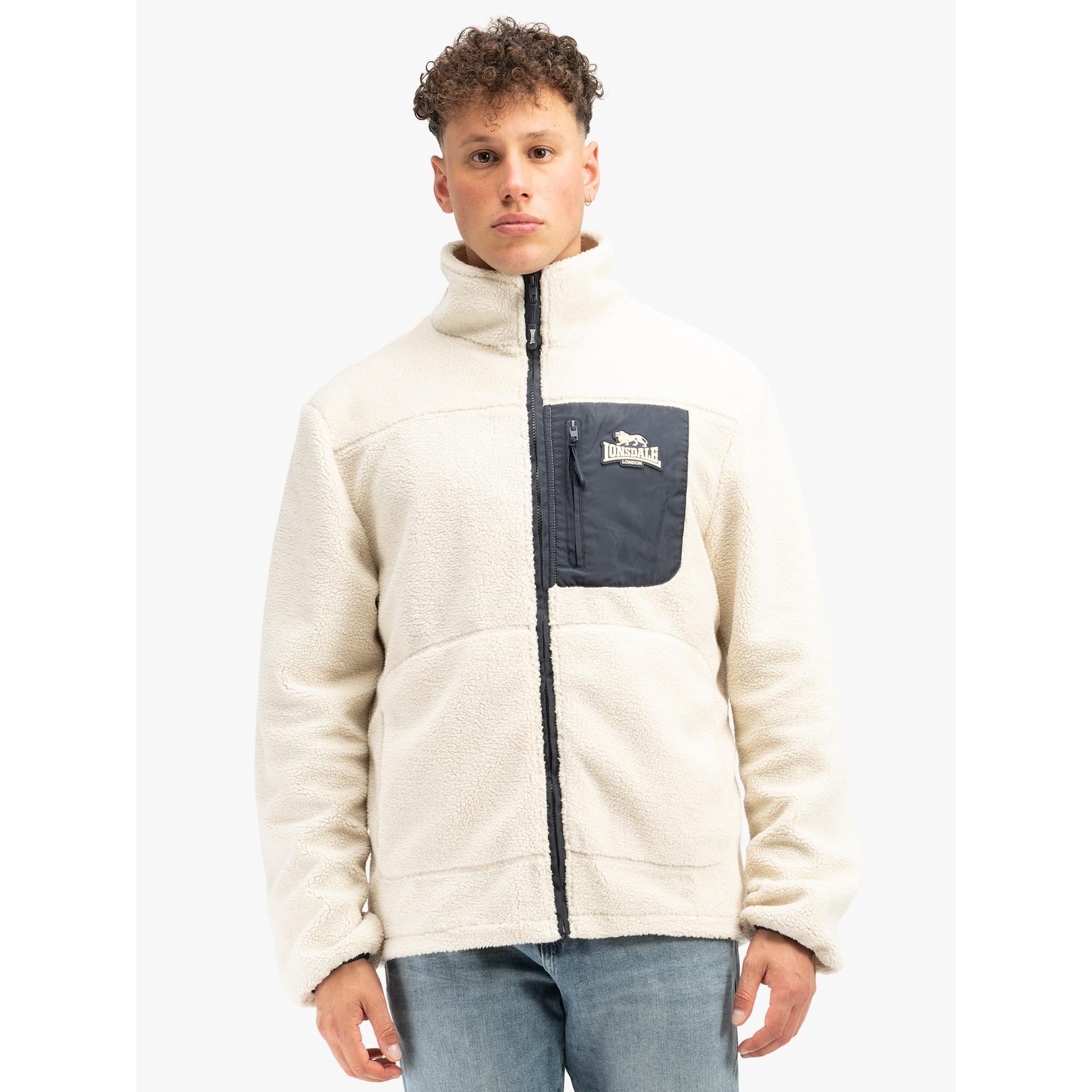 Lonsdale Herren Sherpa Jacke normale Passform LARTINGTON