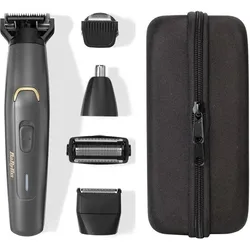 BaByliss, Trimmer + Haarschneider, 12-in-1 Multifunktionstrimmer – – P1364E – Graphitklingen – Wasserdicht – Komplettset