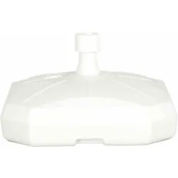 ENNE PLASTICA Schirmständer 50 Liter, befüllbar, mit Rolle, weiß Polyethylen-HD, für