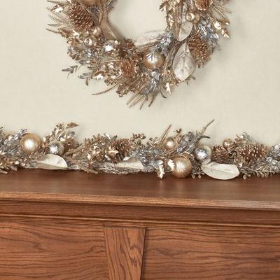 Burton + Burton Elegant Holiday Garland Multi Metallic , Multi Metallic
