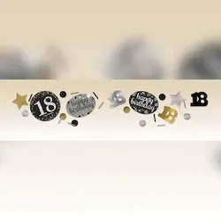 18. Geburtstag gold Konfetti