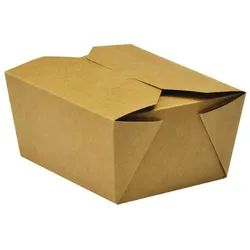 Kompostierbare Lebensmittelboxen aus Karton Nr.1 700ml (Packung mit 450) - VEGWARE