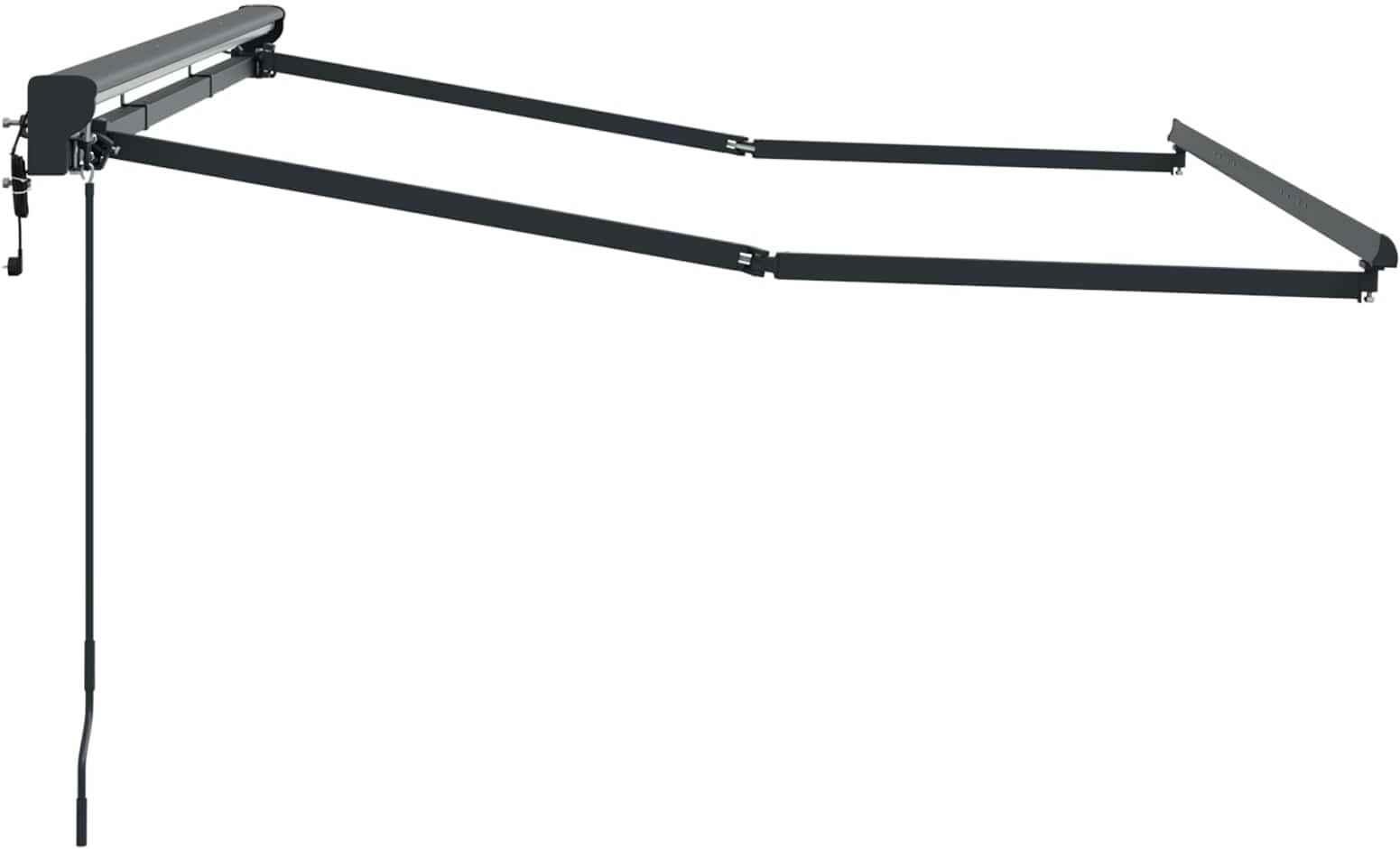 vidaXL Electric Awning Frame 3,5 x 2 m Anthracite