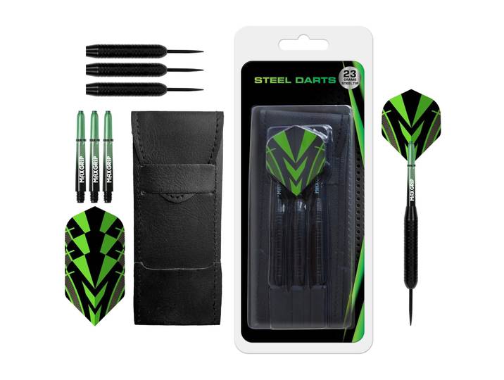 KOOR Dartpfeile Alli Schwarz/Grün 23 g, 3 Stk - Farbe: Schwarz, Grün - Dartpfeile
