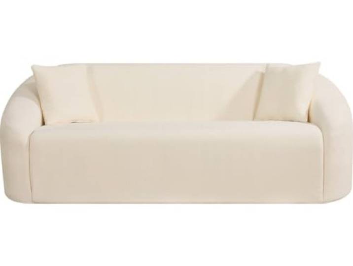 Feststehendes, gerades Sofa aus Stoff Ondine – 3-Sitzer – Beige