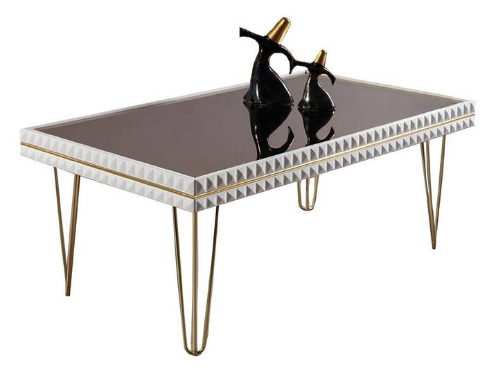 Xlmoebel Couchtisch Massivholztisch mit elegantem Design für stilvolle Wohnräume (Packung, Couchtisch), Hergestellt in Europa