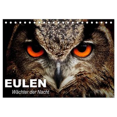 Eulen. Wächter der Nacht (Tischkalender 2027 DIN A5 quer), CALVENDO Monatskalender
