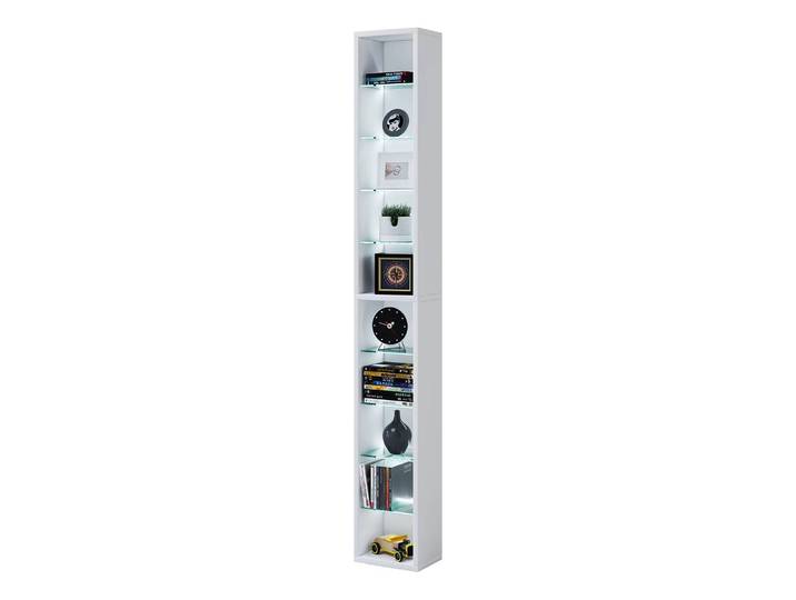 Étagère Rasato Corps : panneau aggloméré enduit Étagères : verre trempé Blanc/Blanc 152cm