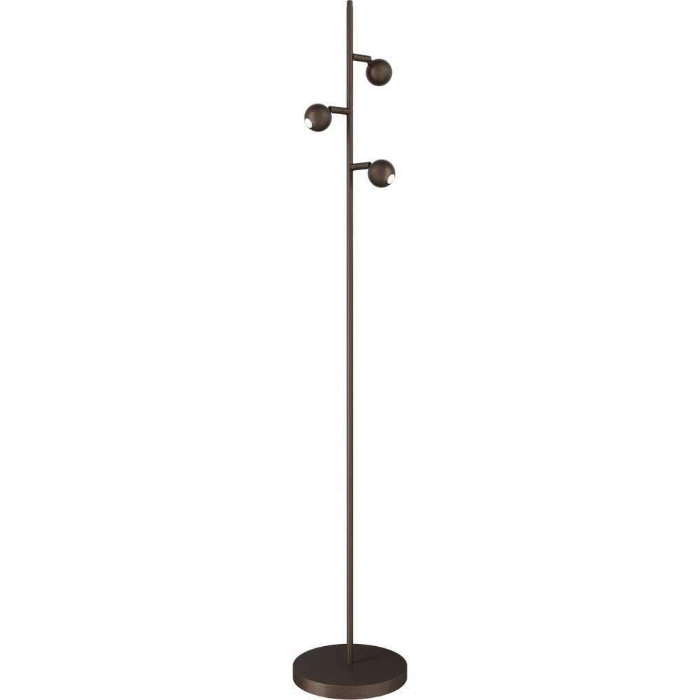 Masterlight Talana 3-lichts vloerlamp cacao bruin