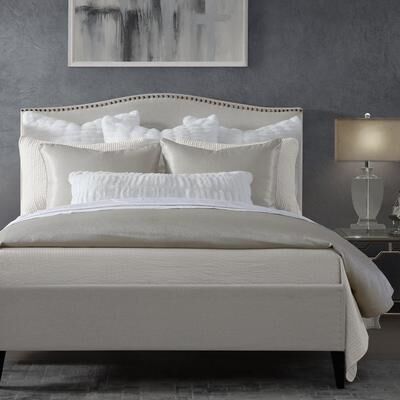 HiEnd Accents Marilyn Modern Bubble Metallic Jacquard Comforter Set, 3PC