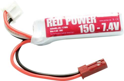 Red Power Modellbau-Akkupack (LiPo) 7.4 V 150 mAh Softcase JST