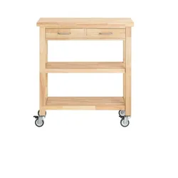SoBuy Kücheninsel mit 1 Schublade Holzfarbe 80x40x90cm Klassisch