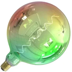 Calex | LED-Glühfaden | Große Fassung E27 | Designlampe | Metallisch opal | 200mm | 4W