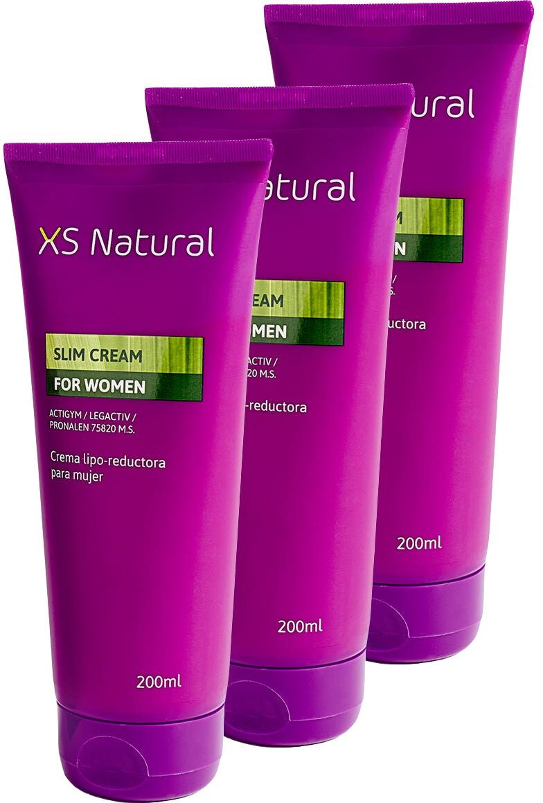 XS NATURAL Crema Lipo-Reductora Mujer 3x200 ml