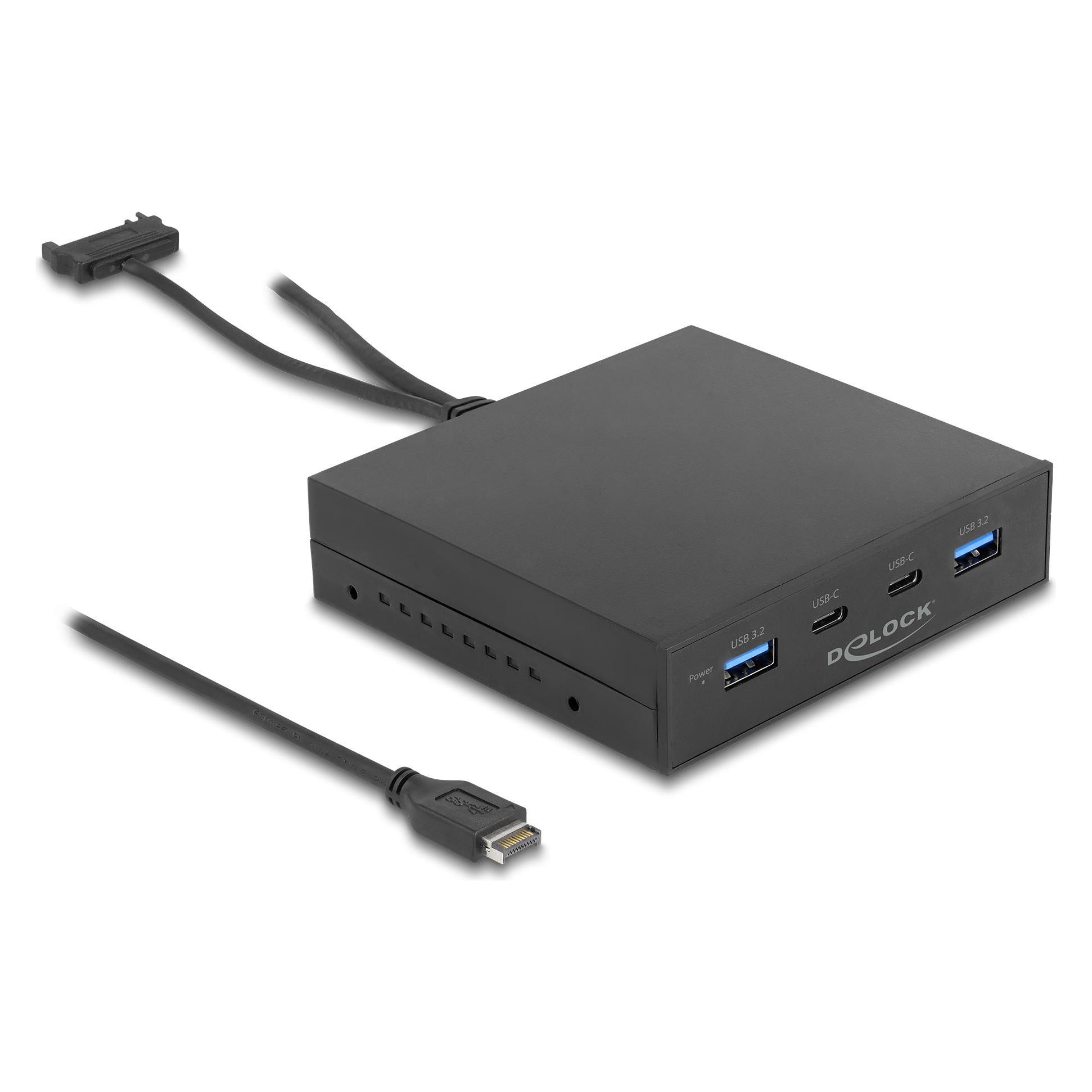 Delock 3.5? USB 3.2 Gen 2 Front Panel 2 x USB Type-C + 2 x USB Typ-A (64057)