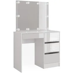 Vicco, Schminktisch, Sherry mit LED Beleuchtung (90 x 40 x 75 cm)