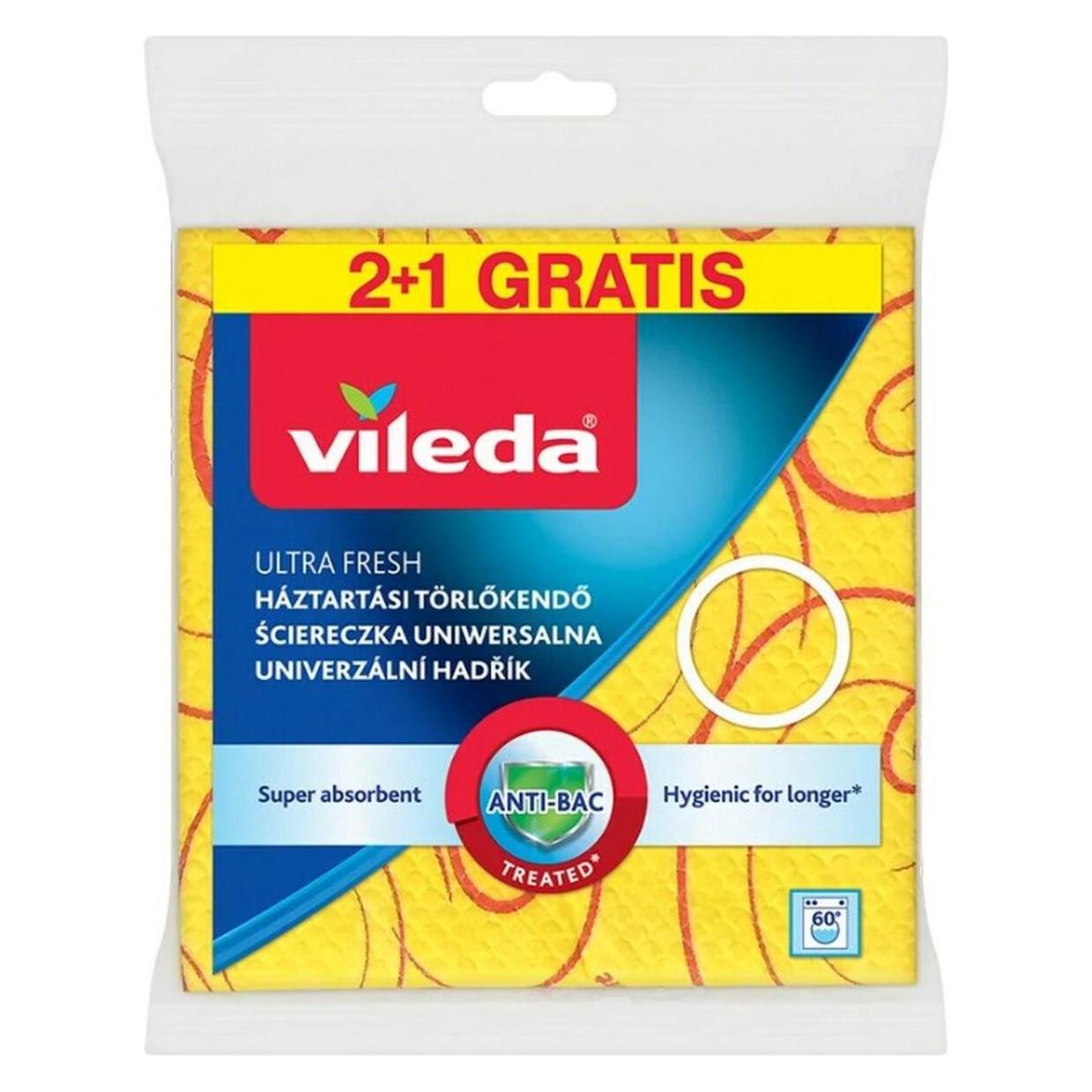 Vileda Allzweck-Reinigungstuch 3D 2+1 (Gelb) (3 Stk.) (144826)