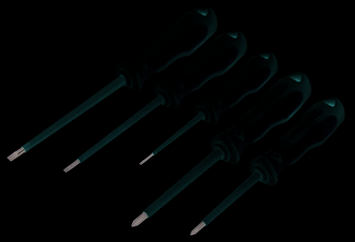 C.K Triton XLS VDE Schraubendreher-Set 5teilig Schlitz, Kreuzschlitz Phillips