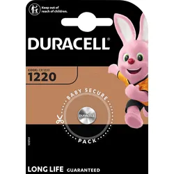 DURA CR1220 X1 - Lithium-Knopfzelle, CR1220, 3V, 12,0x2,0 mm, 1er-Pack