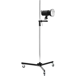Rollei Rollstativ mit Gleitarm (220 cm, 15 kg), Lampenstativ, Schwarz