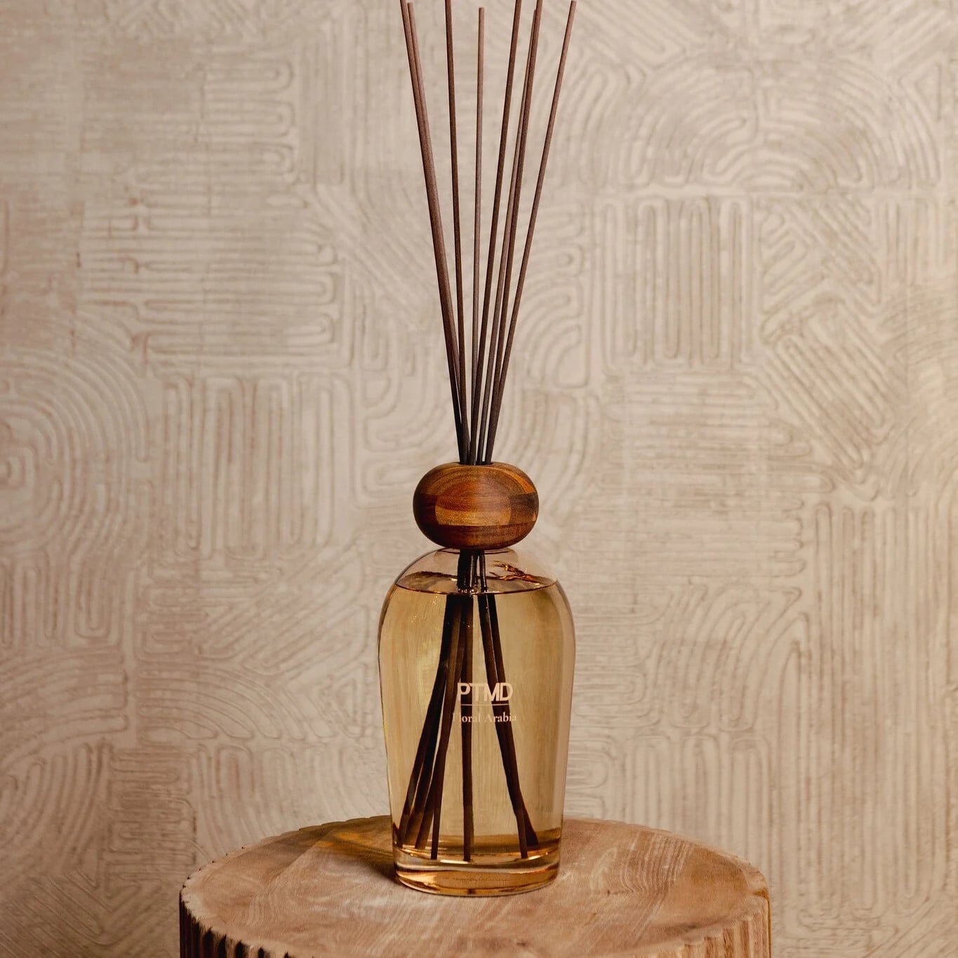 PTMD Signature Floral Arabia Reed Diffuser met Geurstokjes, Amber, 2000ml