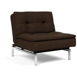 INNOVATION LIVING Sessel Dublexo Chrom Stoff Chocco