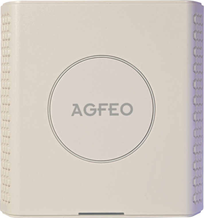 AGFEO 6101731, 1,88 - 1,9 GHz, 250 mW, DECT 33 IP, 44 IP, 60 IP, 65 IP, 70 IP, 75 IP, 77 IP, 78 IP, DECT Headset IP, Headset Infinity, 100 Mbit/s, Weiß, 144 x 140 x 35 mm