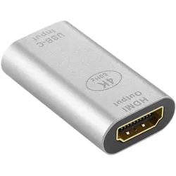 Avizar ADEX-C2H, USB-C / HDMI Adapter (HDMI), Video Adapter, Silber, Grau
