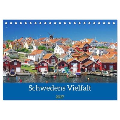 Schwedens Vielfalt (Tischkalender 2027 DIN A5 quer), CALVENDO Monatskalender