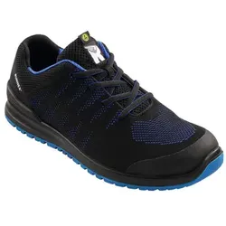 Sicherheitshalbschuh SportStars 5109 S1P schwarz, W10,5, Größe 43 - schwarz/blau - 43