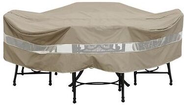 "Outdoor Round Table & Chairs Cover - 84"" - Ballard Designs"