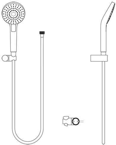 Ideal Standard Evo Wannenbrauseset B2404AA, chrom, rund