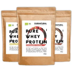 Bio Whey Proteinpulver 3er-Bundle (Sorten frei wählbar)