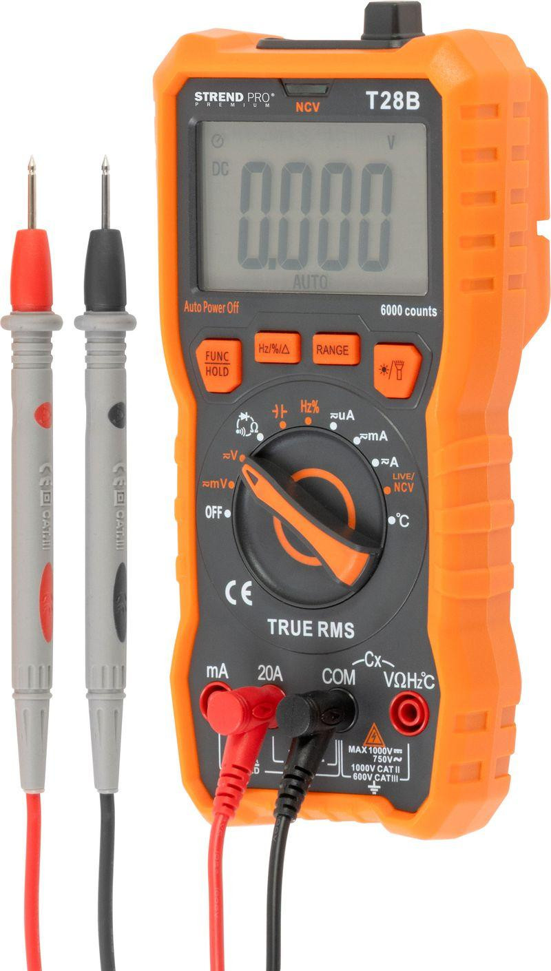 Strend Pro Premium Digitale Multimeter, 1000 V DC, 20A