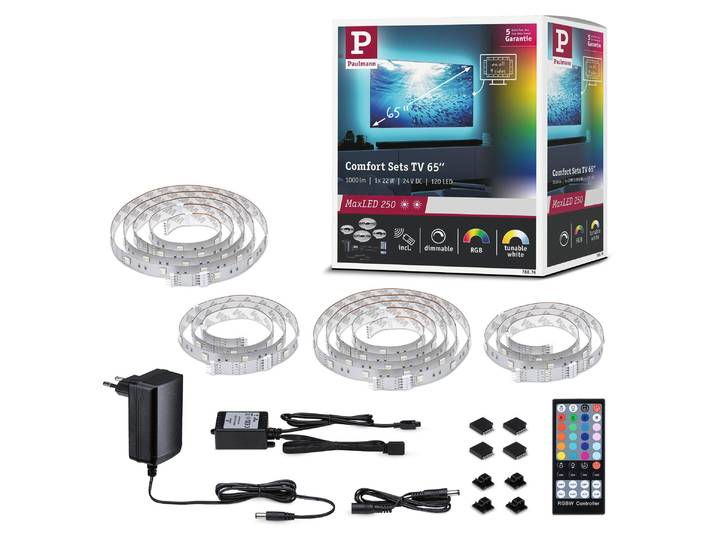 Paulmann MaxLED 250 LED Strip TV Comfort Basisset 65 Zoll