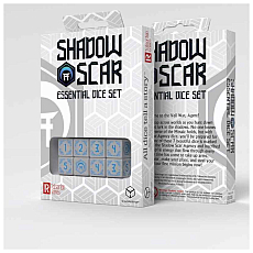 Q-Workshop Shadow Scar Essential Dice Set - White/Blue 311881