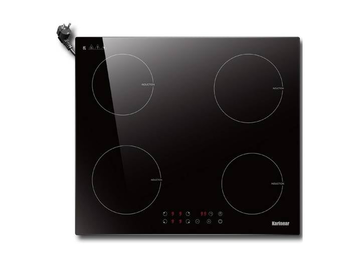 Karinear Induktions-Kochfeld Induktionskochfeld 60 cm 4 Platten, Einbau Kochfeld Induktion mit Stecker, 3500W 220-240V