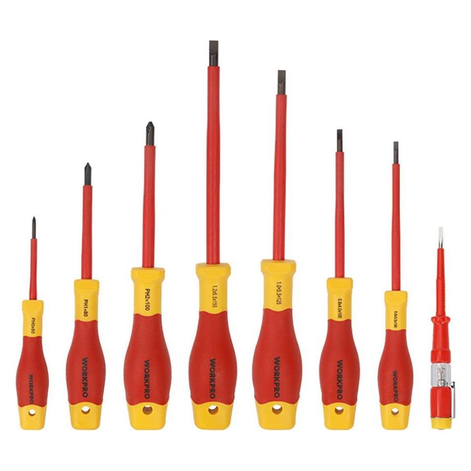 Workpro Vde insulated screwdrivers, 8 piece set (65344965)