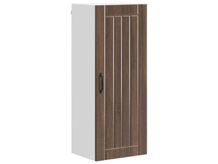 HKTMGDNG Wandschrank Brauneiche 40 x 31 x 100 cm Holzwerkstoff Kompakter Küchenschrank in Brauneiche-Optik mit 2 Einlegeböden für geordnete Aufbewahrung in Ihrer Küche.